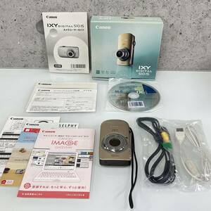 ☆【Canon/キャノン】IXY Digital 510 IS PC1356 コンパクトデジタルカメラ ゴールド ブラウン バッテリー チャージャー 欠品 ※ジャンク