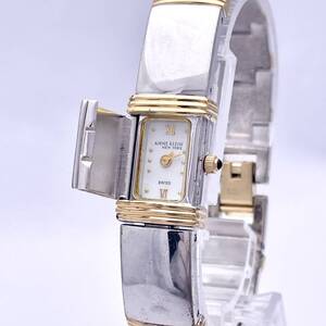 ANNE KLEIN アンクライン 12/N6549 腕時計 ウォッチ クォーツ quartz スクエア 銀 シルバー P1321