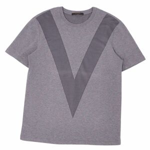 美品 ルイヴィトン LOUIS VUITTON Tシャツ カットソー 半袖 ショートスリーブ コットン シルク トップス メンズ L cf07ed-rm05f11093