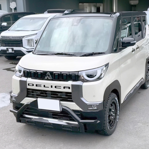 デリカミニ フロントバンパーエンブレム ガーニッシュ ブラック DELICA ロゴ ステッカー 3D カスタム パーツ