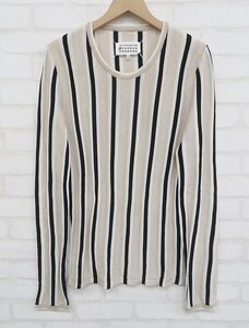 6T0423■メゾンマルジェラ10 S50HA0862 19ss ウール混ストライプニット Maison Martin Margiela セーター