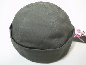 【送料無料 即決】New York HatニューヨークハットNewYorkHat Canvas Thug コットン素材 キャンバス ショートワッチ オリーブ M 新品 USA製