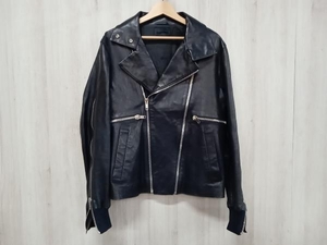 DIESEL BLACK GOLD ディーゼルブラックゴールド ダブルライダース ブルゾン レザージャケット SIZE:48 Mサイズ相当 羊革 ブラック