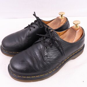 ドクターマーチン UK5/23.5cm-24.0cm/3ホール 11838 黒 ブラック ブーツ レディース レザー 本革 dr.martens 中古 dm4035