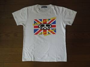 ラヴァーズハウス ユニオンジャック ドクロ Ｔシャツ 白 サイズ：160 パンク ROCK スカル ロンドン UK 日本製 スーパーラヴァーズ