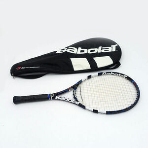 ★ Babolat バボラ PURE DRIVE 107 ピュアドライブ 硬式ラケット テニス ＃1(4 1/8) ブラック×ホワイト ケース付き 中古 (0220476085)