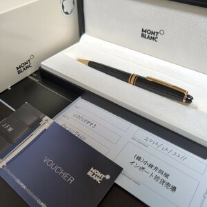 【未使用・正規店購入品】 モンブラン ボールペン 164 マイスターシュテュック MONTBLANC マイスターシュテック ブラック×ゴールド