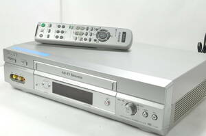 ★極上美品★ソニー SLV-NX15 超コンパクト VHS Hi-Fiビデオデッキ！リモ付！【清掃済】綺麗な商品をお探しの方にオススメです。