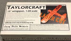 【ゴム動力機】Easy Built製Taylorcraft（L/C仕様）（翼長：15”=381mm)・・・残り3