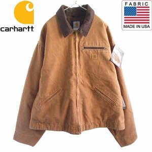 新品 00s carhartt デトロイト ジャケット BRN 4XL ブラウン サンドストーン カーハート デッドストック ビンテージ D150-18-0008ZVW