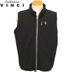 ★VINCI★SALE シャカシャカ生地薄手ベスト【黒3L】春夏モデル 313501291 サルバトーレビンチ