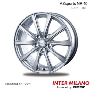 INTER MILANO/インターミラノ AZsports NR-10 リーフ ZE0 ホイール 1本【16×6.5J 5-114.3 INSET 38 シルバー】