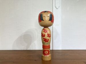 ■伝統こけし④ 岡崎幾雄作 蔵王高湯系 高さ45cm 民芸品 郷土玩具 木製 伝統工芸 工芸美術 人形 フィギュア コレクション インテリア小物 