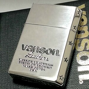 オイルライター バンソン×ギアトップ 日本製 ライター ブランド シルバーイブシ ロゴデザイン 重厚 GEAR TOP×VANSON 国産品 ギフト