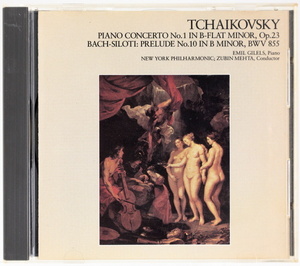 チャイコフスキー：ピアノ協奏曲第1番（ライヴ）　バッハ：前奏曲第10番　エミール・ギレリス/メータ/ニューヨーク・フィルハーモニック