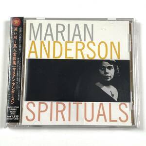 深い川～黒人霊歌集 マリアン・アンダースン フランツ・ルップ＆コスティ・ヴェハーネン MARIAN ANDERSON SPIRITUALS 帯付き 中古CD