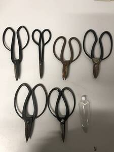  植木鋏 園芸はさみ　gardening scissors　まとめて 鋏　6本セット　重秀など