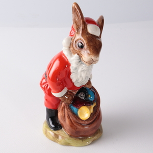 ◆◇ROYAL DOULTON ロイヤルドルトン サンタ バニキンズ SANTA BUNNYKINS「HAPPY CHRISTMAS」うさぎ フィギュリン 陶器 置物◇◆