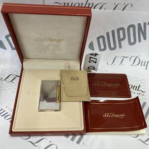 1000円スタート S.T.デュポン S.T.DuPont LINE D ライン D 化粧箱有り ローラー ガスライター D274