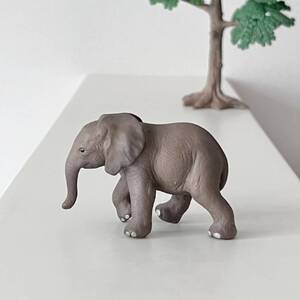 ●廃盤 Schleich/シュライヒ アフリカゾウ 仔 赤ちゃん 動物フィギュア