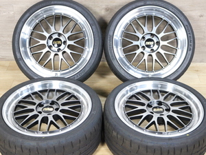 超希少美品☆BBS LM LM269 8.5J +32 245/35R19 PCD112 ブリヂストン ポテンザ アルミ鍛造 2ピースホイール アウディ A4 S4 ベンツ AMG A45