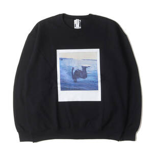 新品 WACKO MARIA ワコマリア スウェット サイズ:XL 23SS DAVIDE SORRENTI フォトプリント スウェットシャツ (CREW NECK SWEAT SHIRT)