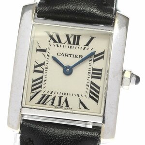 カルティエ CARTIER W5001256 タンクフランセーズSM K18WG クォーツ レディース 保証書付き_775995【ev10】