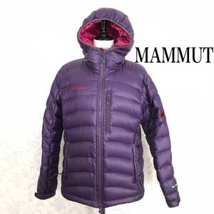  ★ MAMMUT マムート ダウンジャケット ライトダウン パープル レディース M相当 ダウン93% フェザー7% ★ 　　