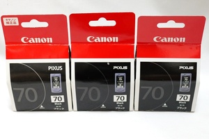 ■未使用品！即決！Canon 70 純正 インクカートリッジ 3個セット キャノン