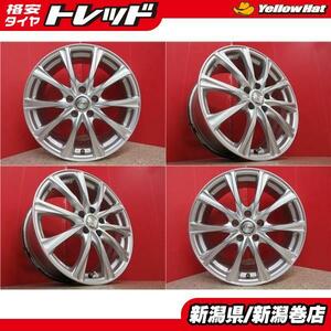 送料無料 4本 weds ジョーカー マジック 18inch ホイール セット 7.5J +38 5H 114.3 デリカ Ｄ：5 RAV4 ハリアー アルファ-ド ヴェルファイ