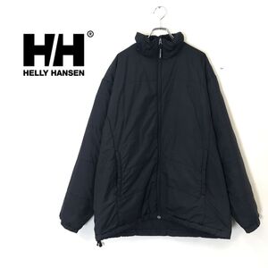 1D1646-O◆HELLY HANSEN ヘリーハンセン 中綿ジャケット 大きめ ◆sizeXL ブラック ポリエステル