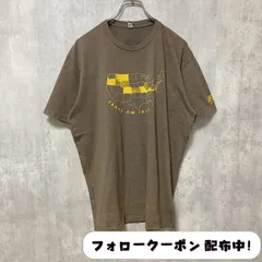 古着 used　半袖プリントTシャツ　茶