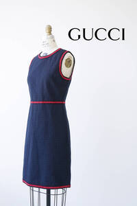 GUCCI グッチ コットン ドット ワンピース size 40 1107671