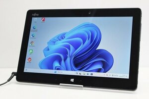 1円スタート タブレットPC Windows11 WPS office搭載 富士通 Arrows Tab Q616 SSD128GB メモリ4GB Core M3 6Y30 11.6インチ カメラ