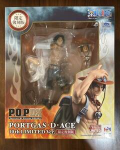 未開封 □ P.O.P DX ONE PIECE ポートガス・D・エース 10th LIMITED Ver. 限定復刻版 □ POP 検索用 一番くじ 