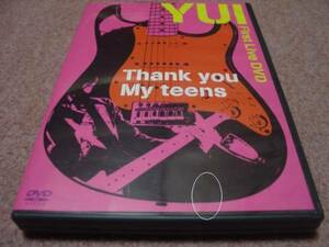 ライブDVD●YUI Thank you My teens●CHE.R.RY/Good-bye days/Rolling star/RUIDO/LIFE/TOKYO 他/YUI×茂蔵スペシャル副音声&TOUR DOCUMENT