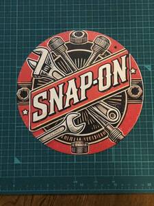 EL0Aブリキ〇看板】Snap-on スナップオン 珍しい〇タイプ 工具 仕事場、自分の部屋や秘密基地の壁にいかがでしょうかヽ(^o^)丿