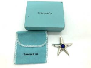 美品★TIFFANY&Co. ティファニー★ラピスラズリ スターフィッシュ ヒトデ ブローチ 750 18K SV925