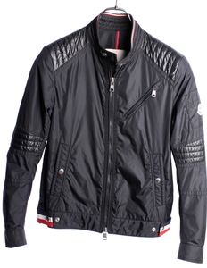 モンクレール　ナイロン ライダース ブルゾン バイカー ダークネイビー　国内正規品 MONCLER #A2