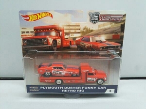 ホットウィール PLYMOUTH DUSTER FUNNY CAR RETRO RIG CAR CULTURE TEAM TRANSPORT