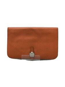 HERMES◆長財布/レザー/レディース/ドゴン//