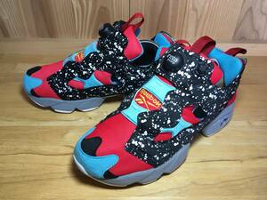 ★Reebok リーボック INSTAPUMP FURY ポンプ フューリー OG 赤×黒×水 ドット 26.5cm 美品 Used 検 クラシック スニーカー