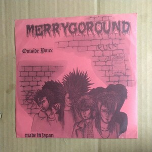 Merrygoround「Outside Punx 」邦8’ソノシート 1985年★★ハードコアパンクメリーゴーランドhardcore punk