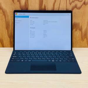 BIOS確認◆Surface Pro X LTE Advanced 1876◆SQ1◆SSD256GB◆メモリ16GB◆タッチパネル◆LTE対応◆タイプカバー◆ACアダプター