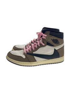 NIKE◆AIR JORDAN 1 HIGH OG TS SP/エアジョーダン1ハイ/ホワイト/CD4487-100/28cm