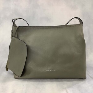 EMPORIO ARMANI エンポリオアルマーニ ハンドバッグ ポーチ付 グレー系 [D3201]