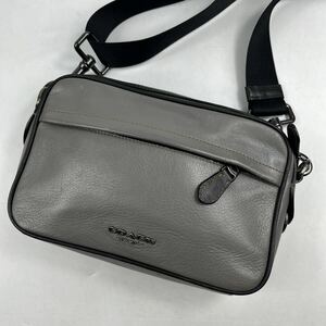 1円〜【入手困難品】 コーチ COACH ショルダーバッグ 斜め掛け グレー クロスボディバッグ 鞄 メンズ レディース カメラバッグ