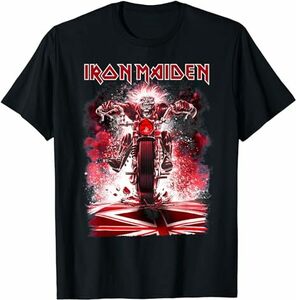 新品 Iron Maiden アイアンメイデン Tシャツ オーバーサイズ 黒 ブラック XXL ロック バンド ストリート 古着 ヘビーメタル ヘビメタ