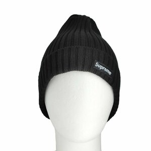 新品同様 23SS SUPREME シュプリーム Overdyed Beanie Black box logo ビーニー ニット帽 帽子 ブラック J0102
