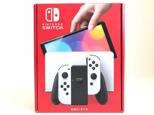 △【3】初期化済み Nintendo switch/ニンテンドースイッチ 有機ELモデル ジョイコン ホワイト 同梱不可 1円スタート